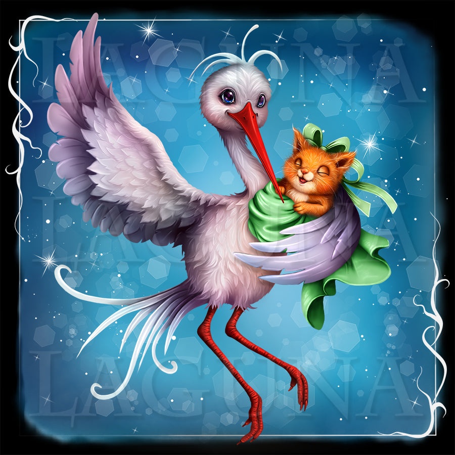 Baby Delivery Service (Stork and Squirrel)