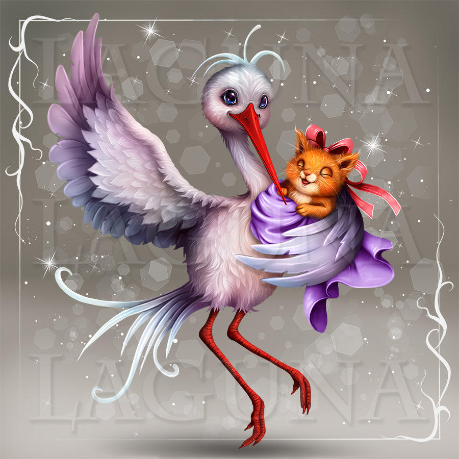 Baby Delivery Service (Stork and Squirrel)