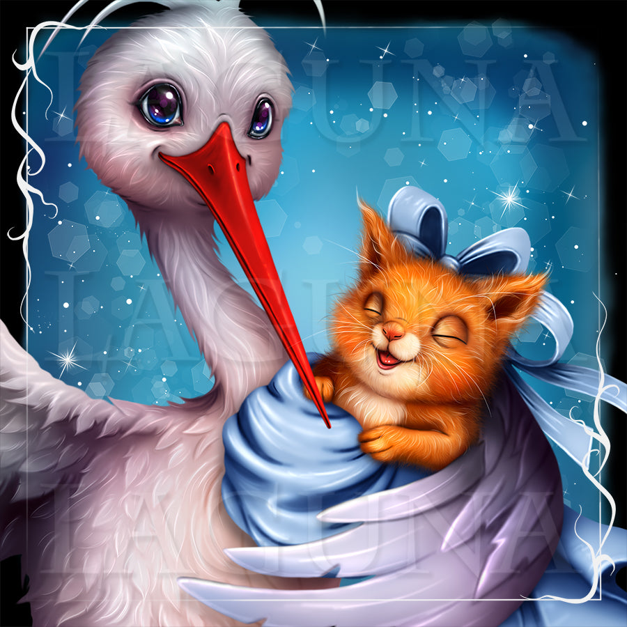 Baby Delivery Service (Stork and Squirrel)