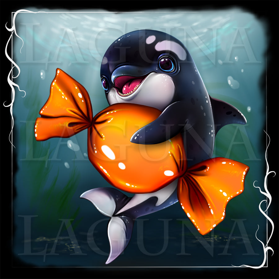 Baby Orca with Candy