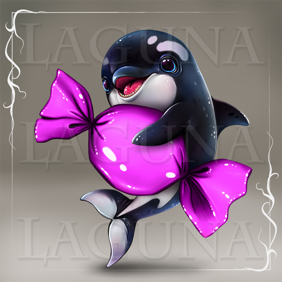Baby Orca with Candy