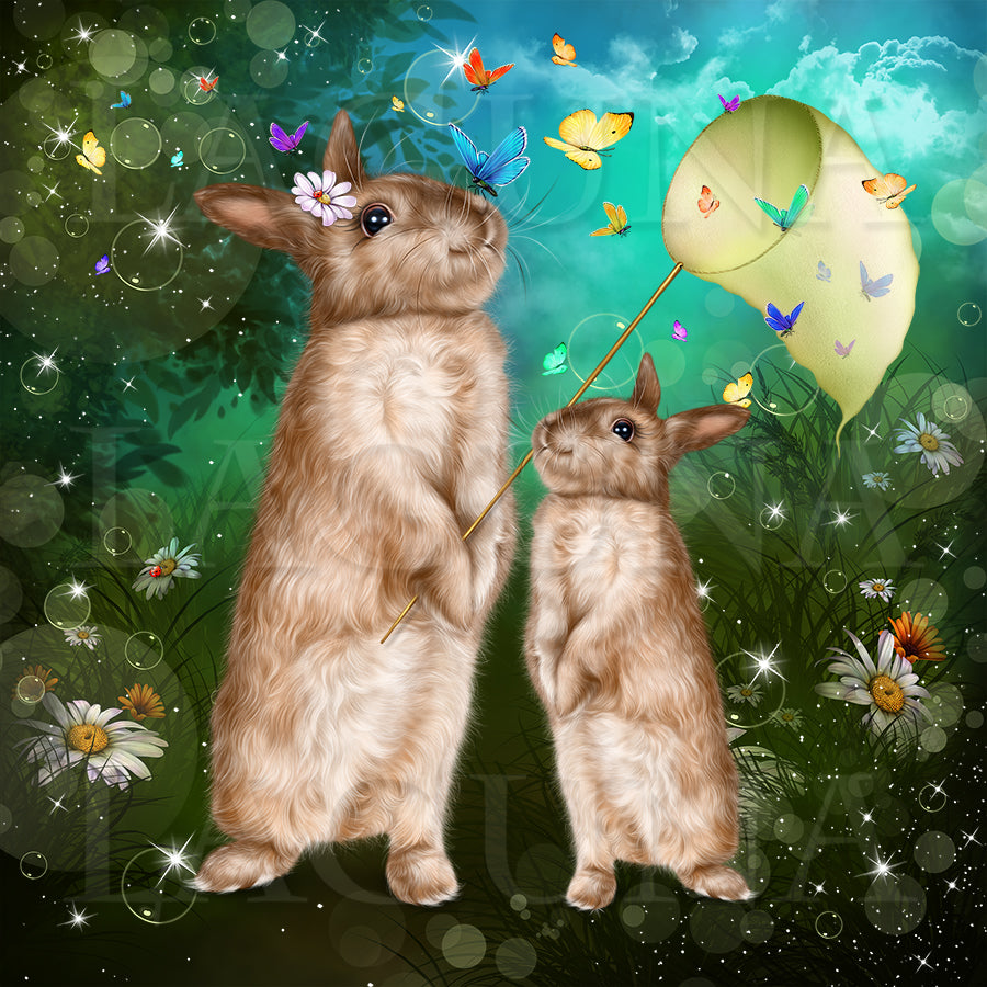 Bunny and Butterflies