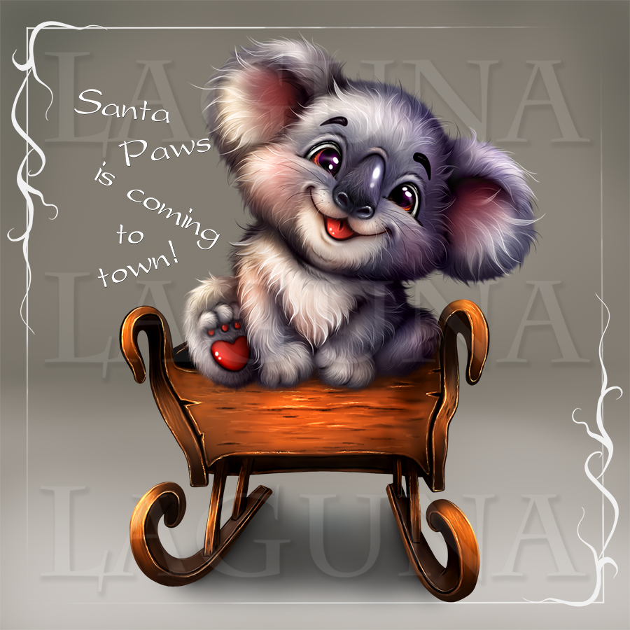 Christmas Koala Sledging