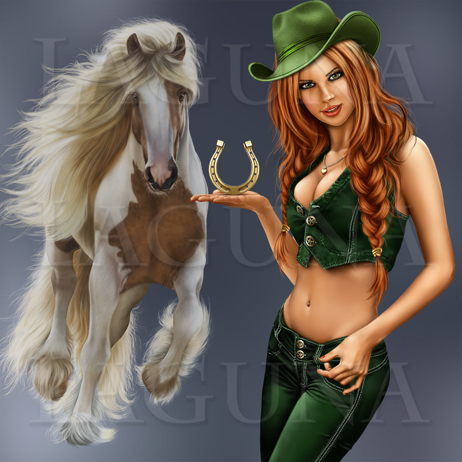 Cowgirl and Pegasus