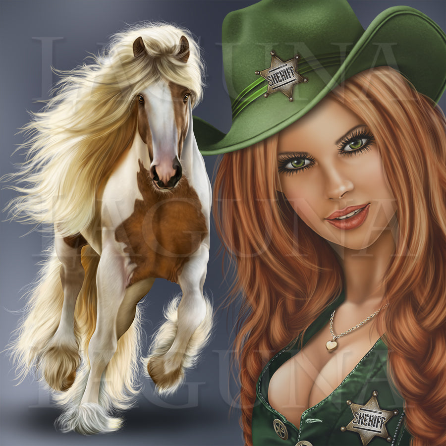 Cowgirl and Pegasus
