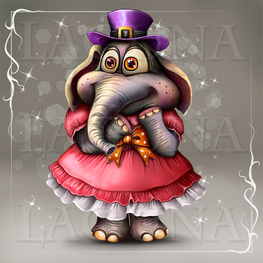 Easter Elephant with Egg