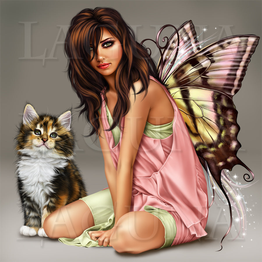Fairy with a Kitten