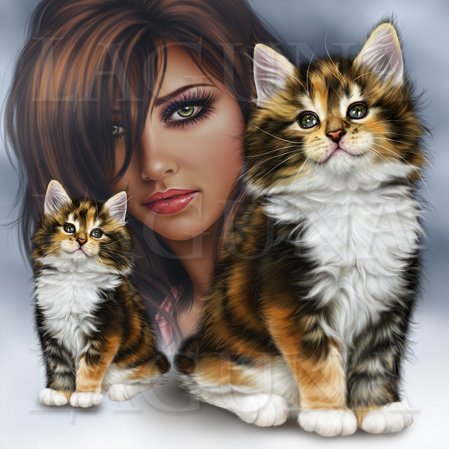 Fairy with a Kitten
