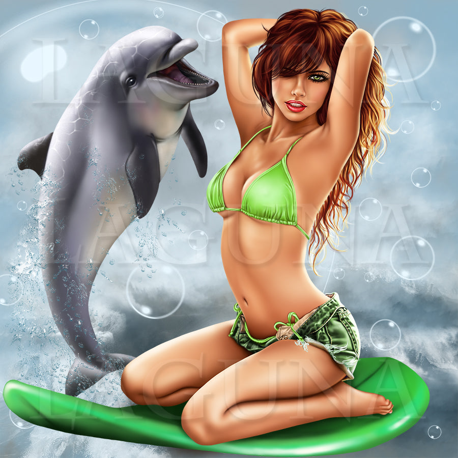 Girl and a Dolphin