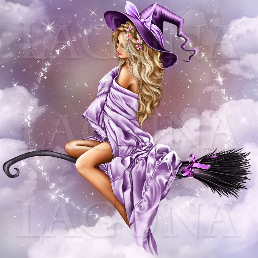Girl (Witch) on Horseback