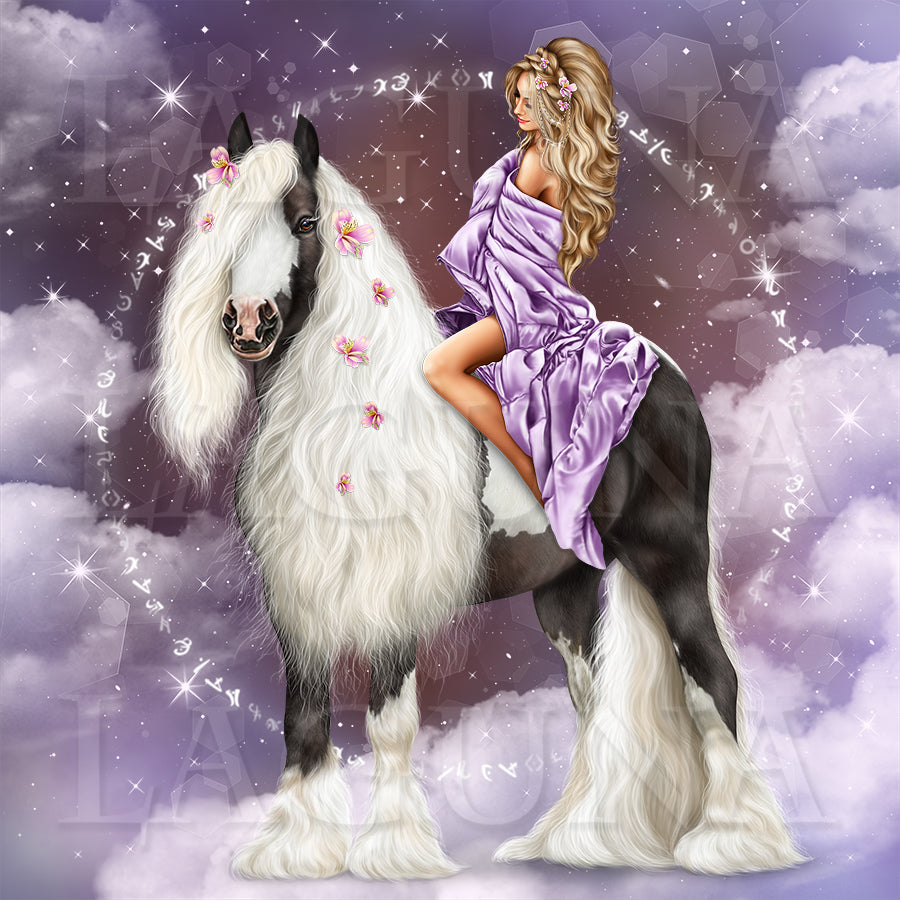 Girl (Witch) on Horseback