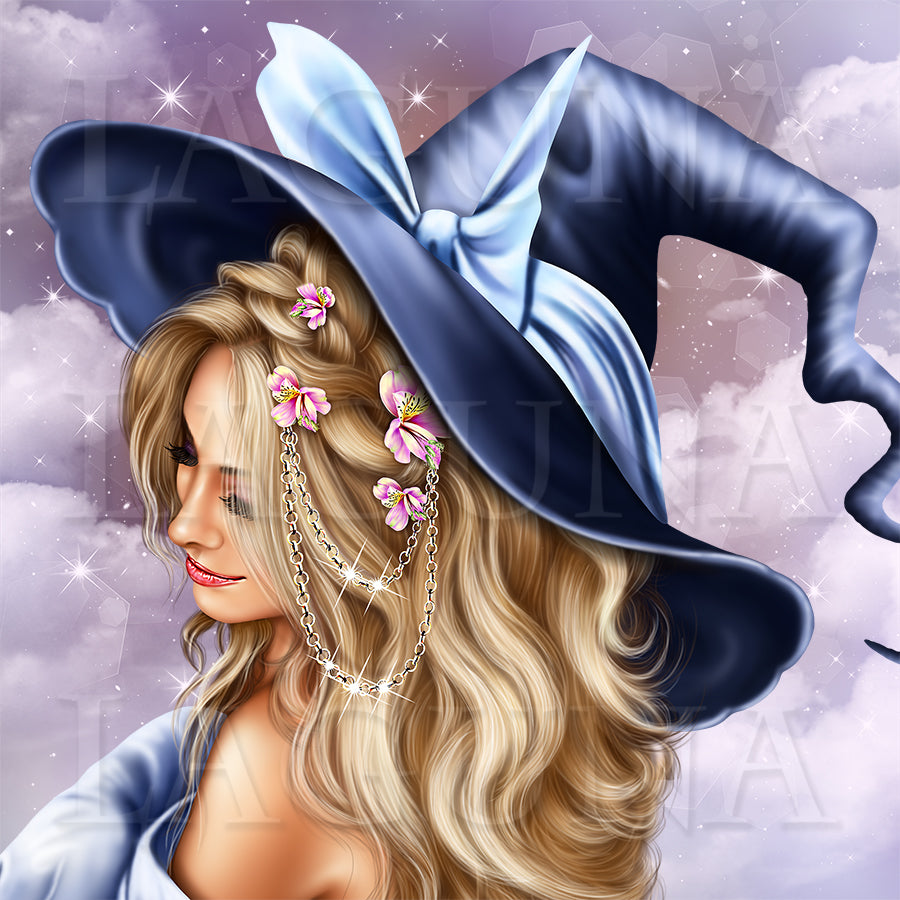 Girl (Witch) on Horseback