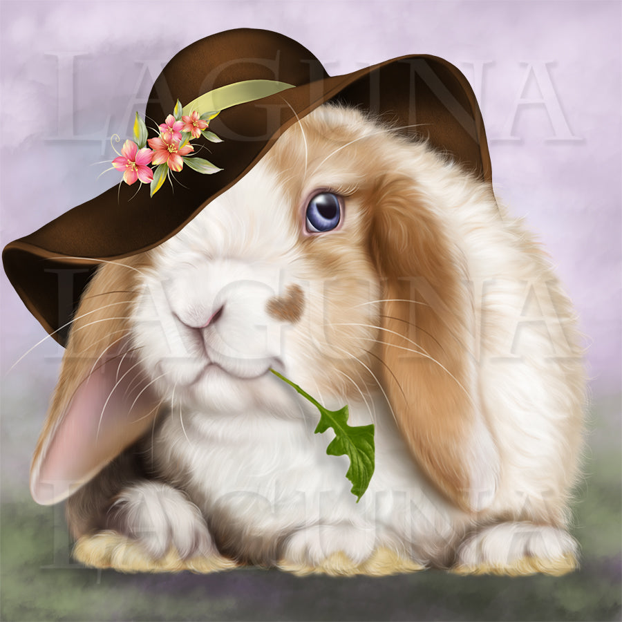 Girl with a Lop Bunny
