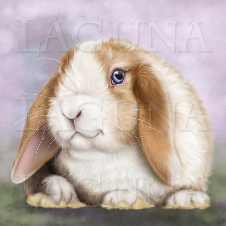 Girl with a Lop Bunny