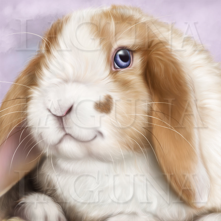 Girl with a Lop Bunny