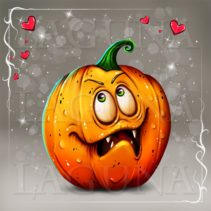 Halloween Mouse with Pumpkin