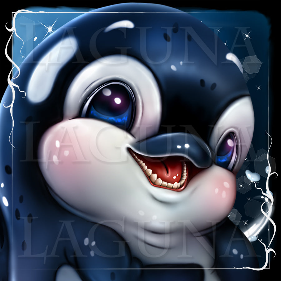 Halloween Orca with Broom
