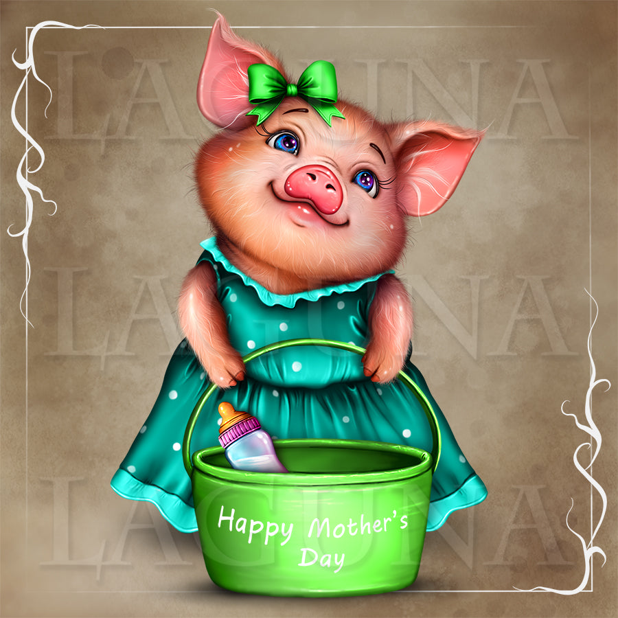 Happy Piggy Family (Mommy)