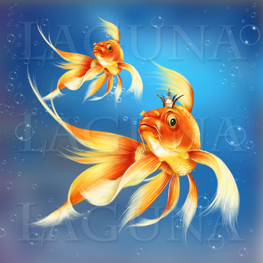Kitten and Goldfish