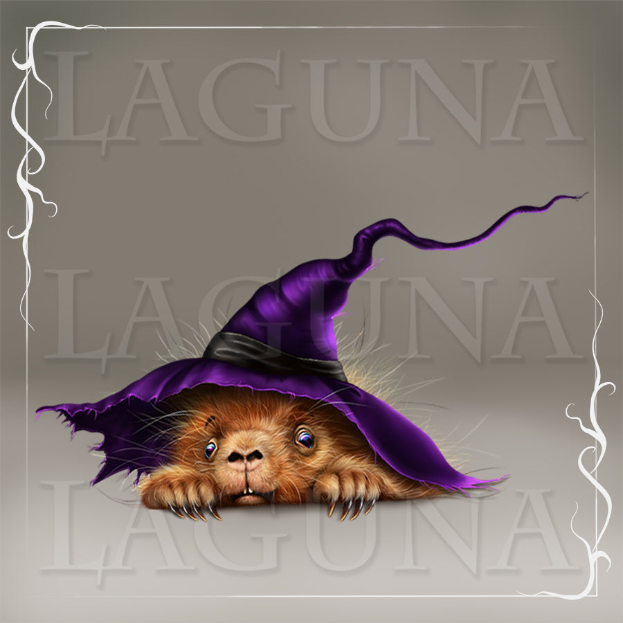 Leprechaun Baby Porcupine in the Cart with Gold