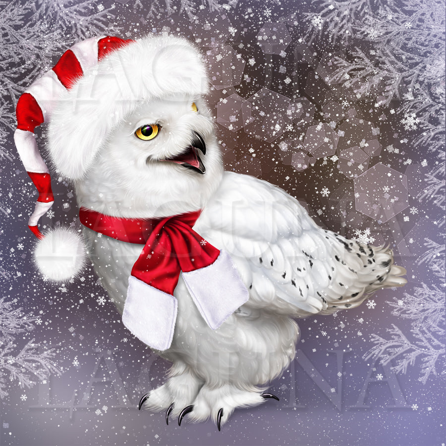 Letter to Santa (Little Girl with Owl)