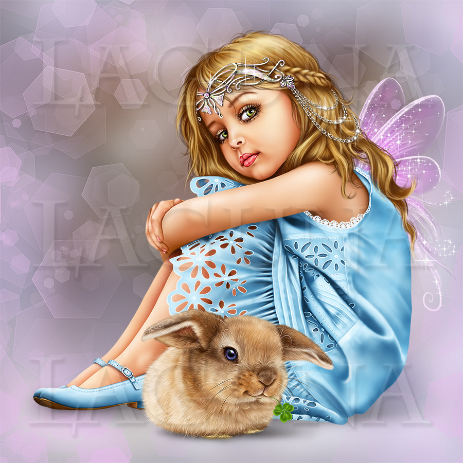Little Fairy with a Bunny
