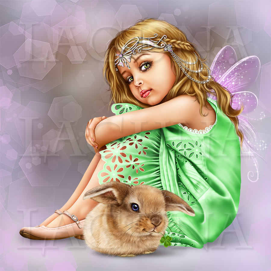 Little Fairy with a Bunny