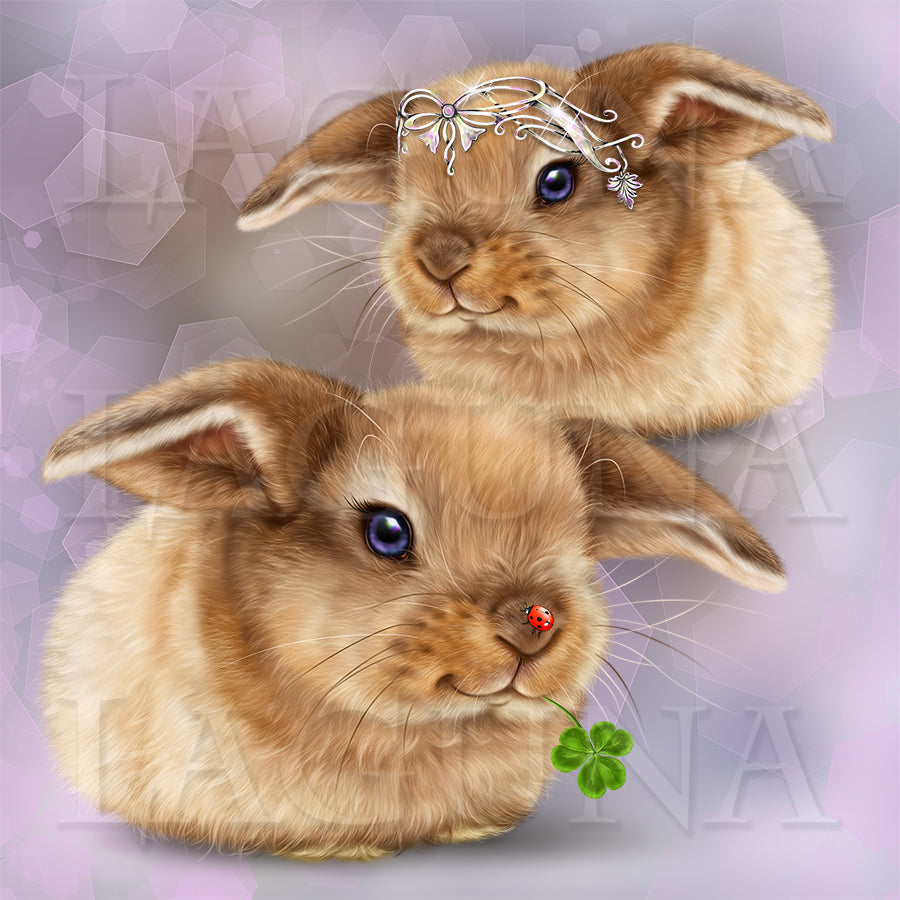 Little Fairy with a Bunny