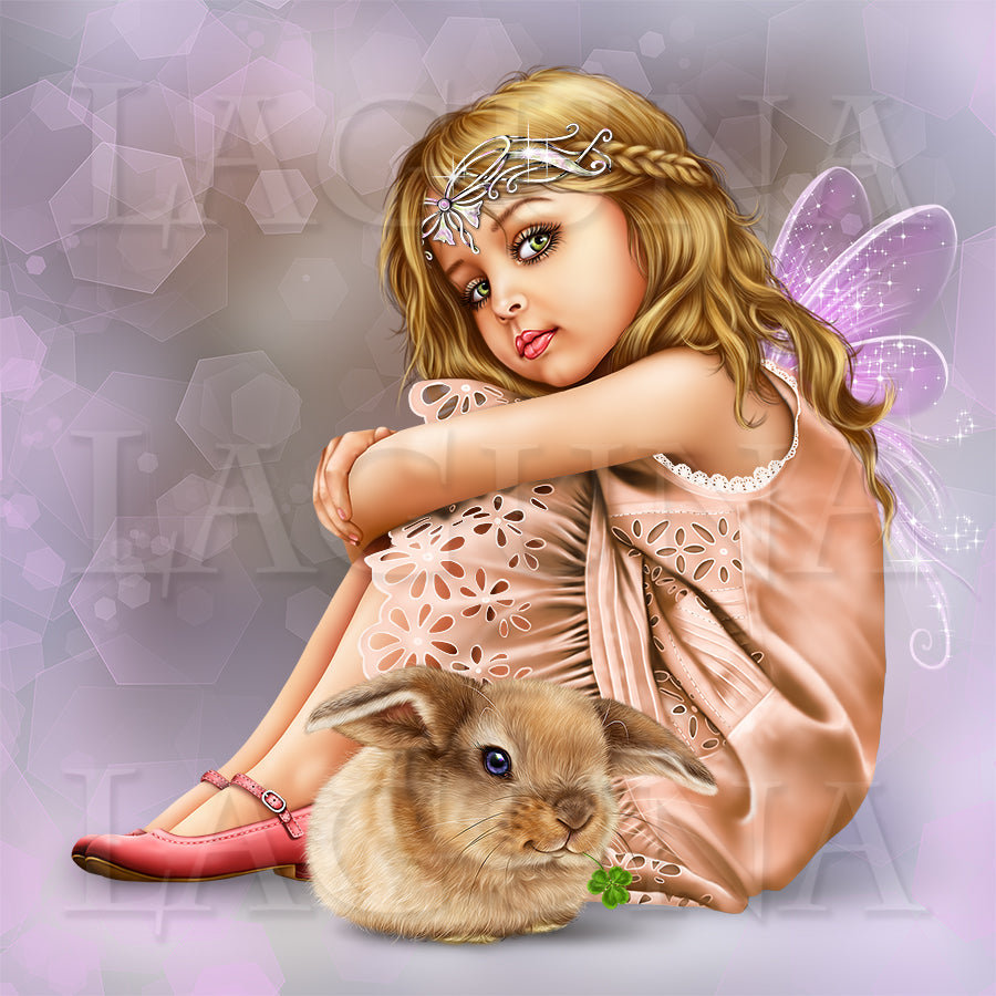 Little Fairy with a Bunny