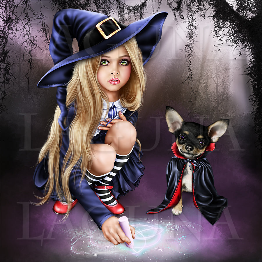 Little Witch with Chihuahua