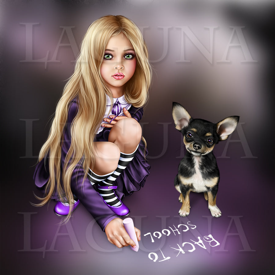Little Witch with Chihuahua