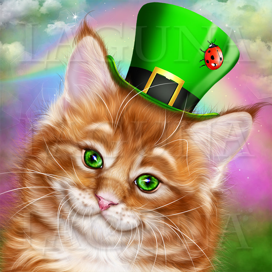 Miss Leprechaun and a Kitty