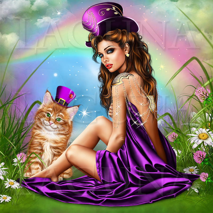 Miss Leprechaun and a Kitty