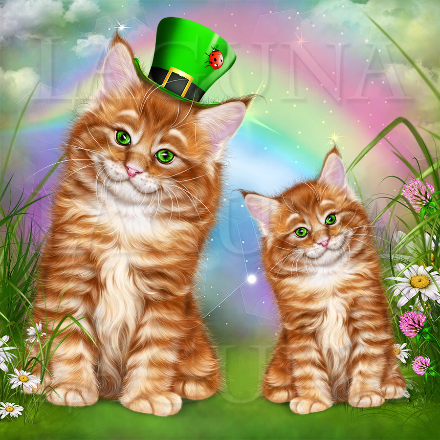 Miss Leprechaun and a Kitty
