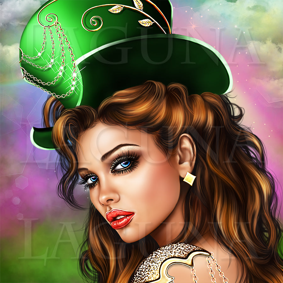 Miss Leprechaun and a Kitty