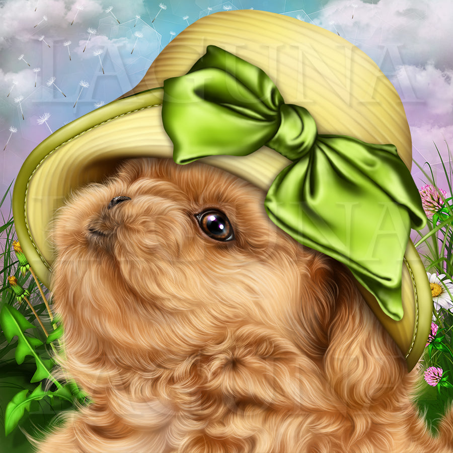 Puppy and Dandelion