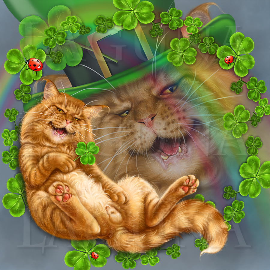 Spring Tunes (Leprechaun Cat)