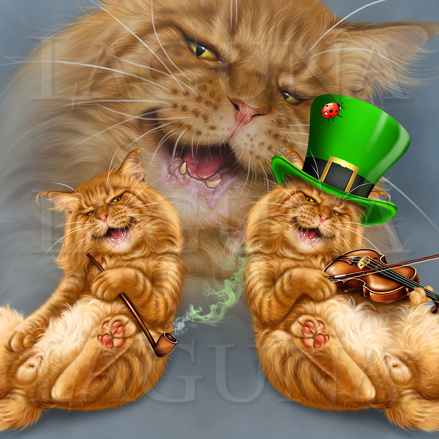 Spring Tunes (Leprechaun Cat)