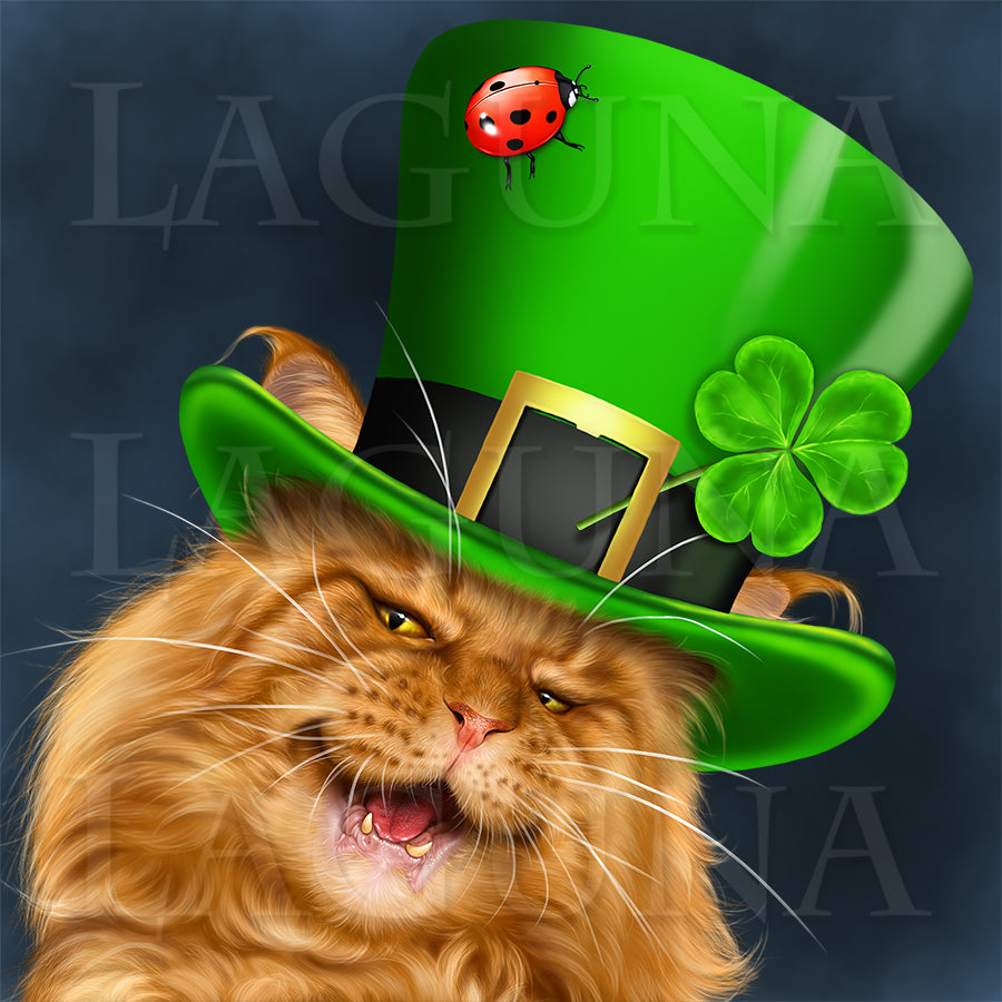 Spring Tunes (Leprechaun Cat)