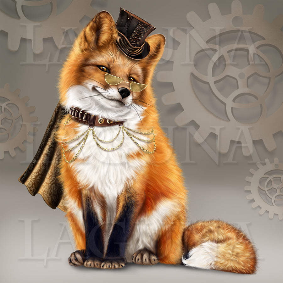 Steampunk Halloween Fox