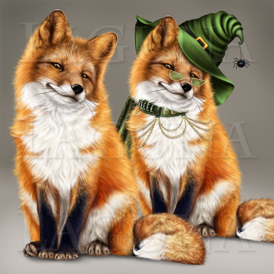 Steampunk Halloween Fox