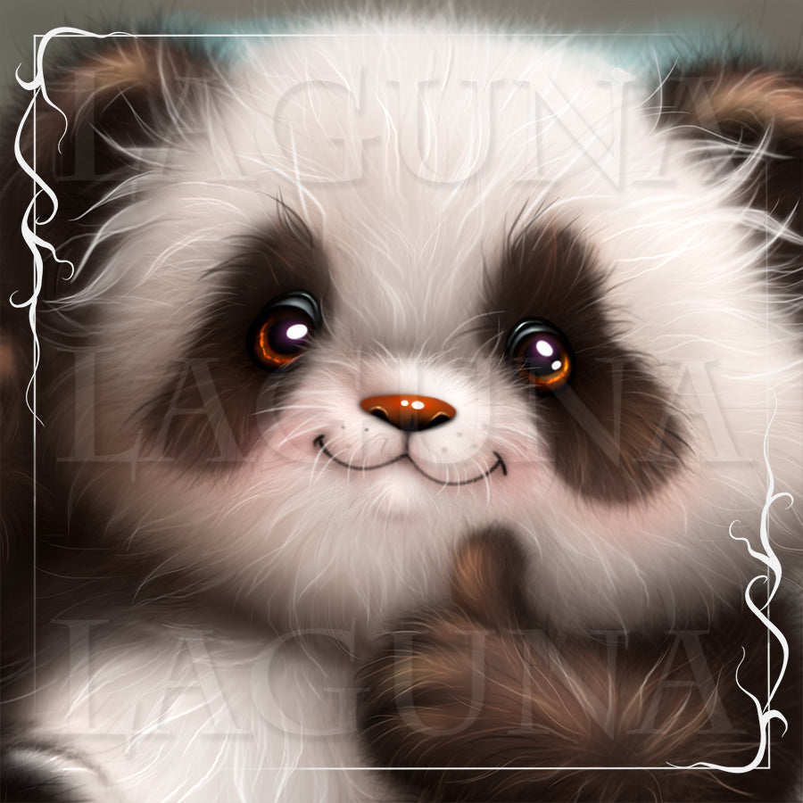 Illustration of a cute panda.