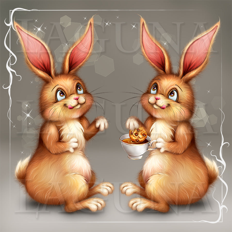Tea Party for Girl and Bunny
