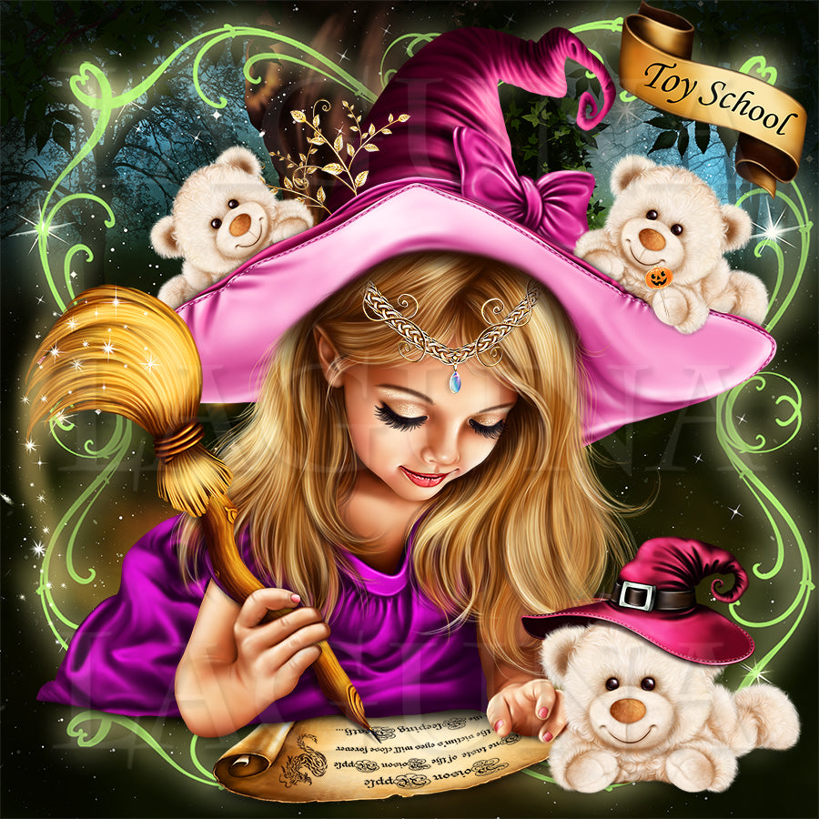 Toy School (Girl with Bear)