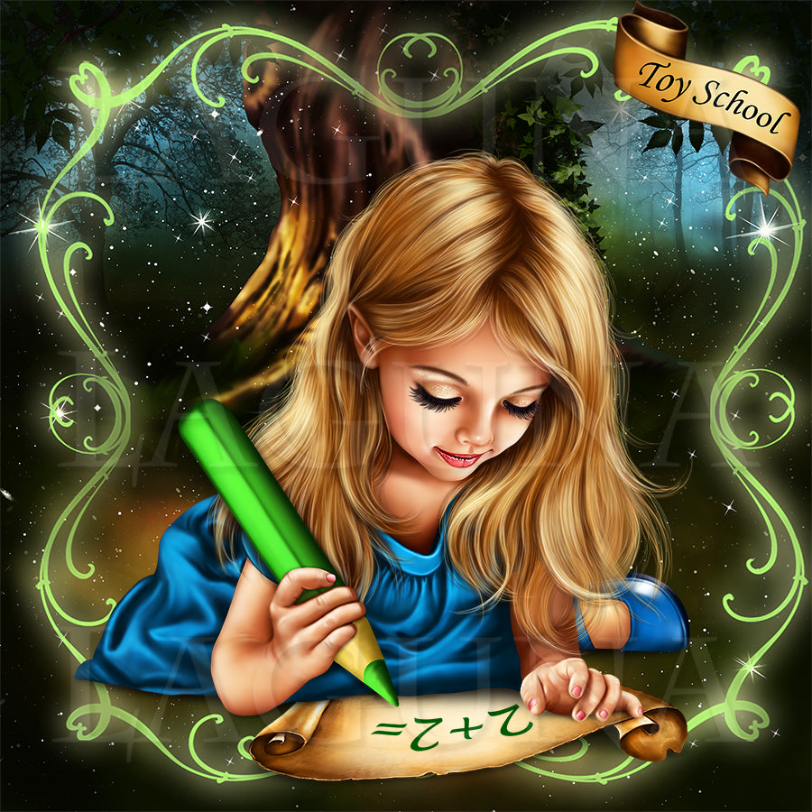 Toy School (Girl with Bear)