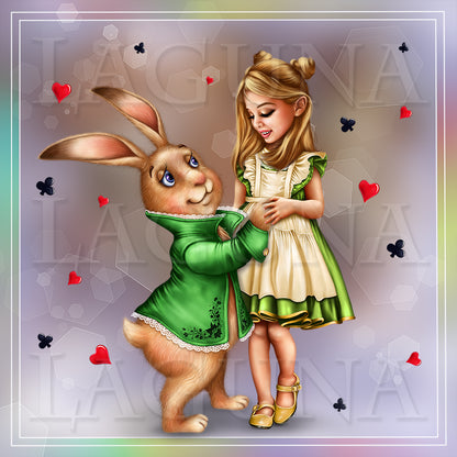 Alice Dancing with Rabbit