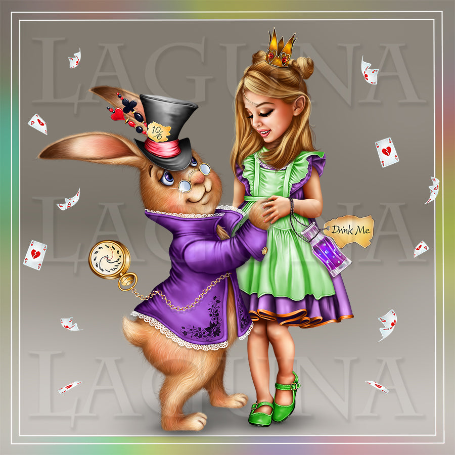 Alice Dancing with Rabbit