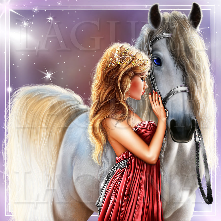 Angel Girl and Horse