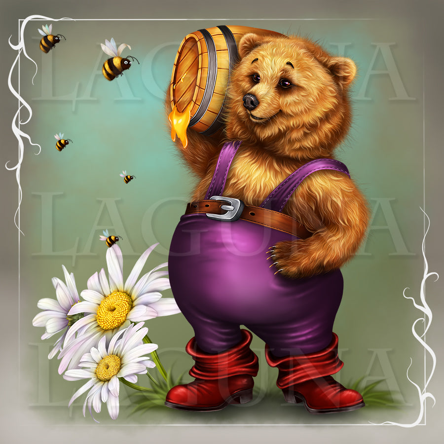 Bear and Barrel of Honey