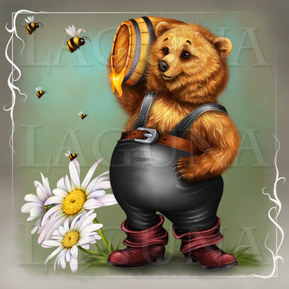 Bear and Barrel of Honey